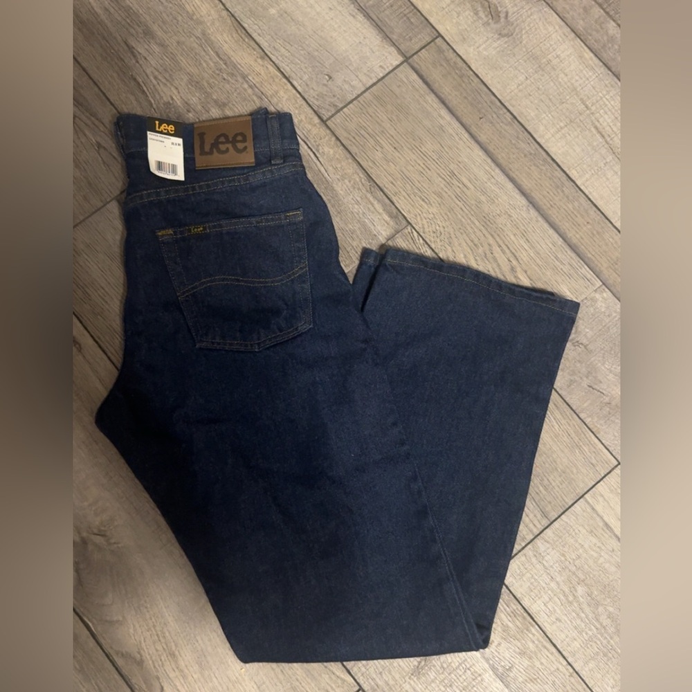 Lee Men's Dark Blue Relaxed Jeans